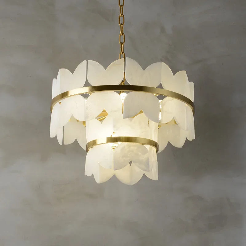 Zyra Alabaster Chandelier Light