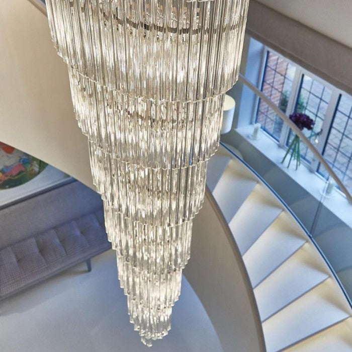 Ahmaad Spiral Crystal Chandelier