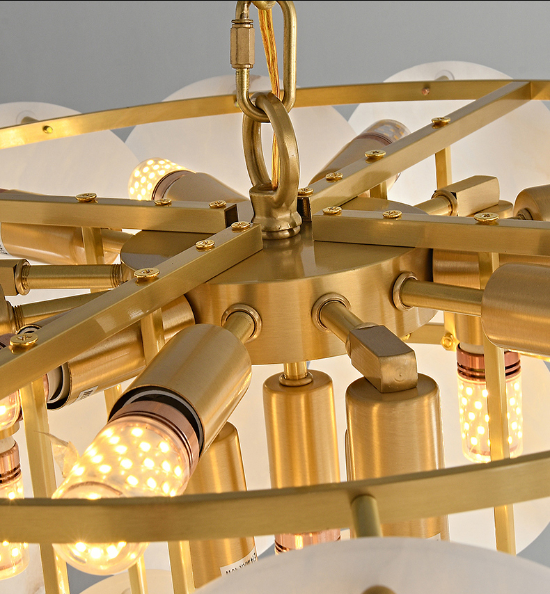 Molly Alabaster Tiered Chandelier