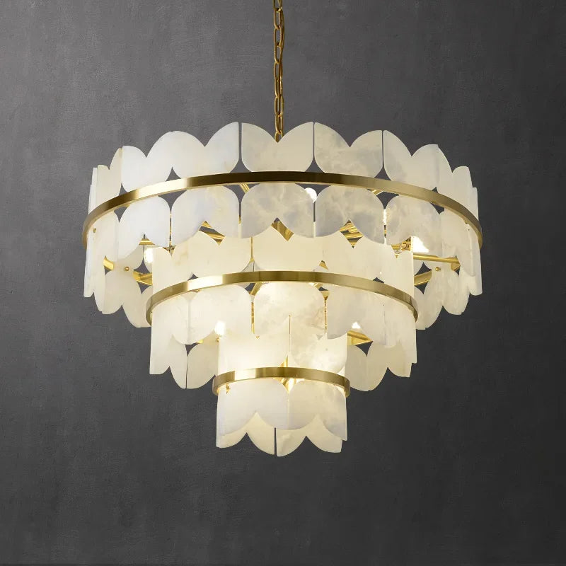 Zyra Alabaster Chandelier Light