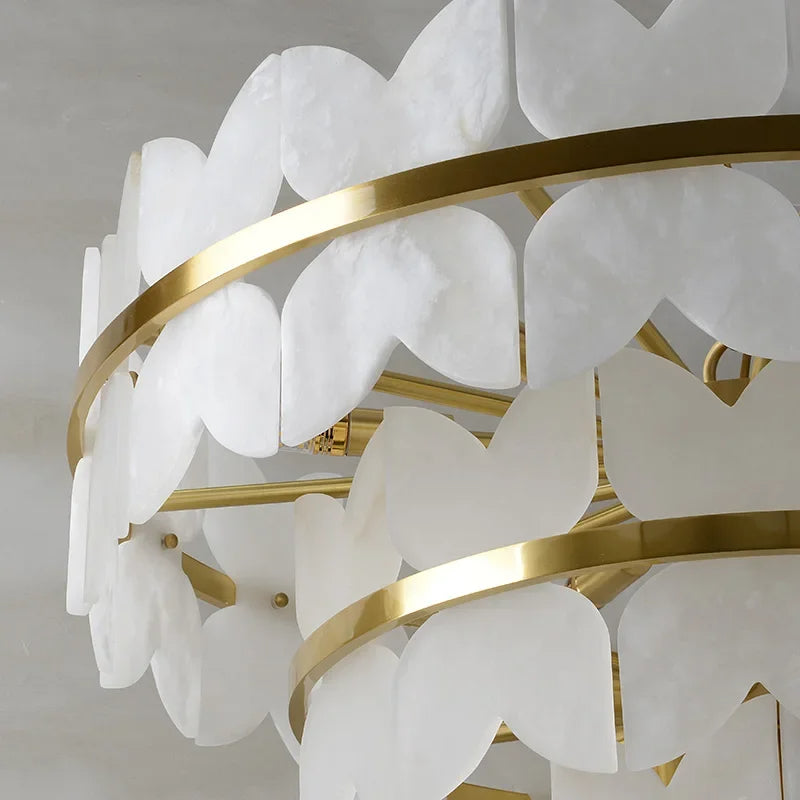 Zyra Alabaster Chandelier Light