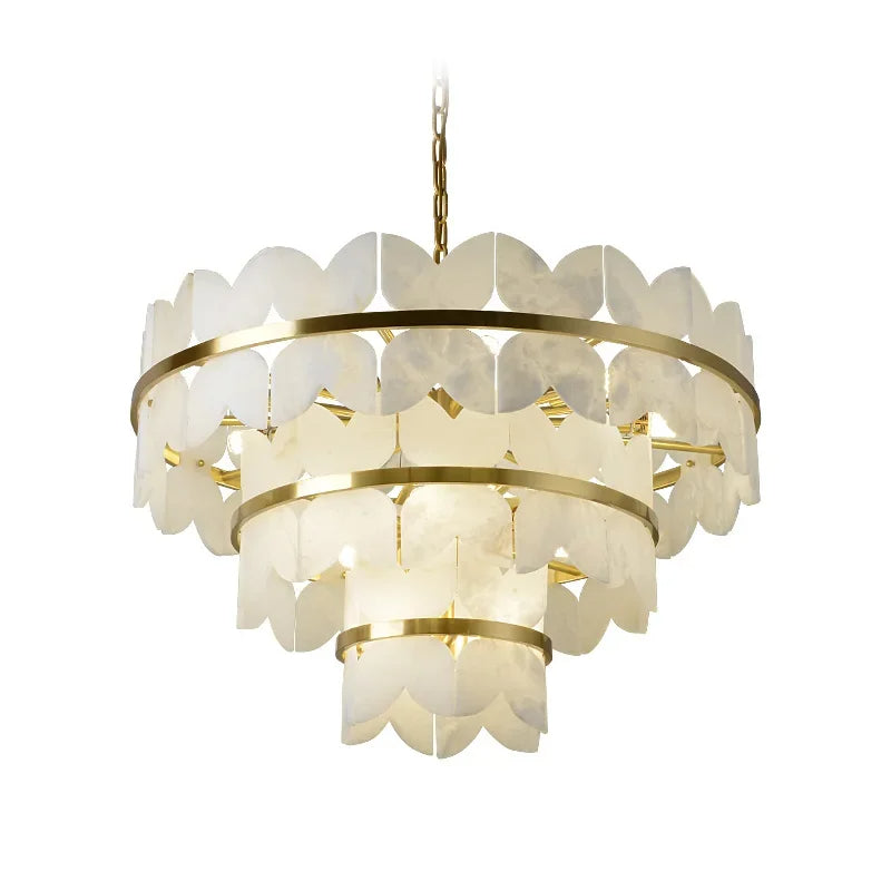 Zyra Alabaster Chandelier Light