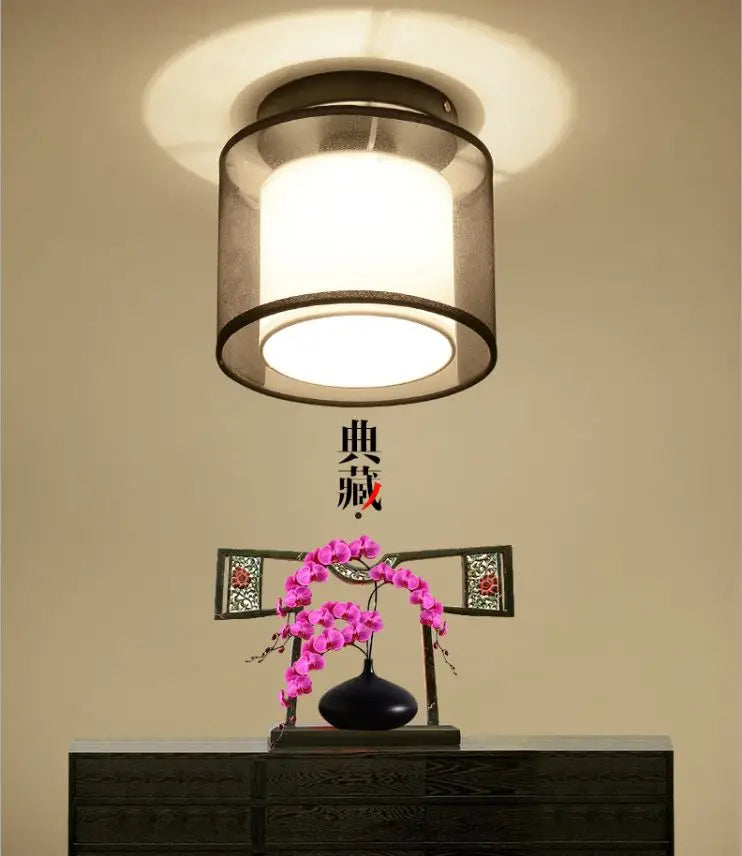 Magnus Fabric Shade Ceiling Lamp