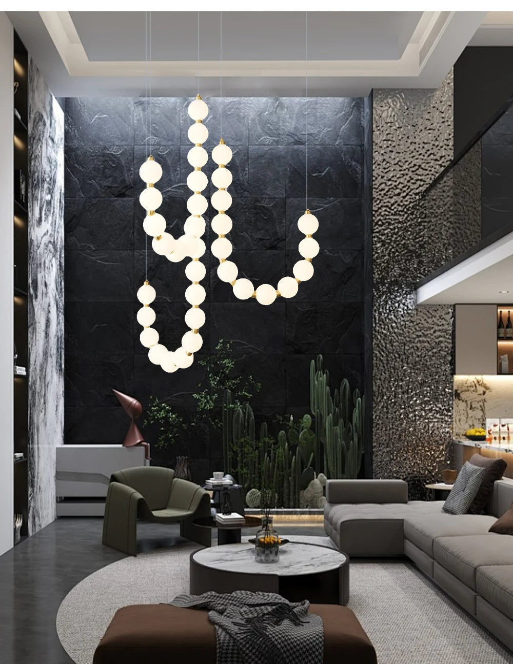 Vera Pearl Spiral Chandelier