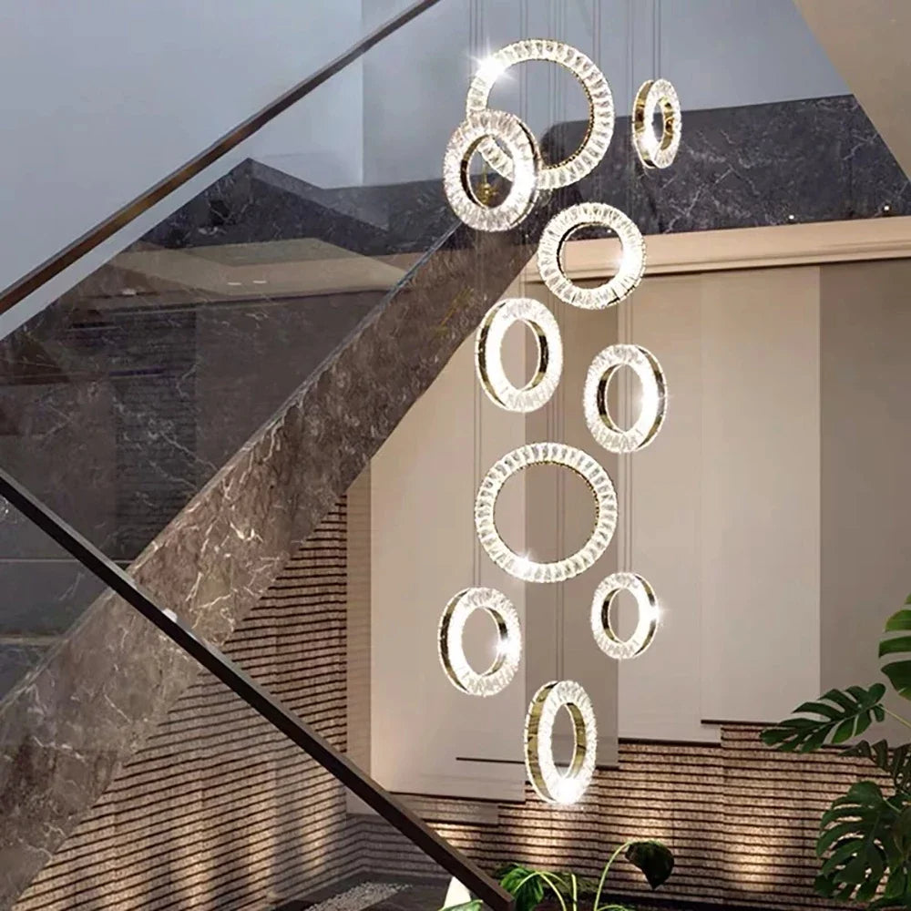 Belmont Staircase Ring Chandelier