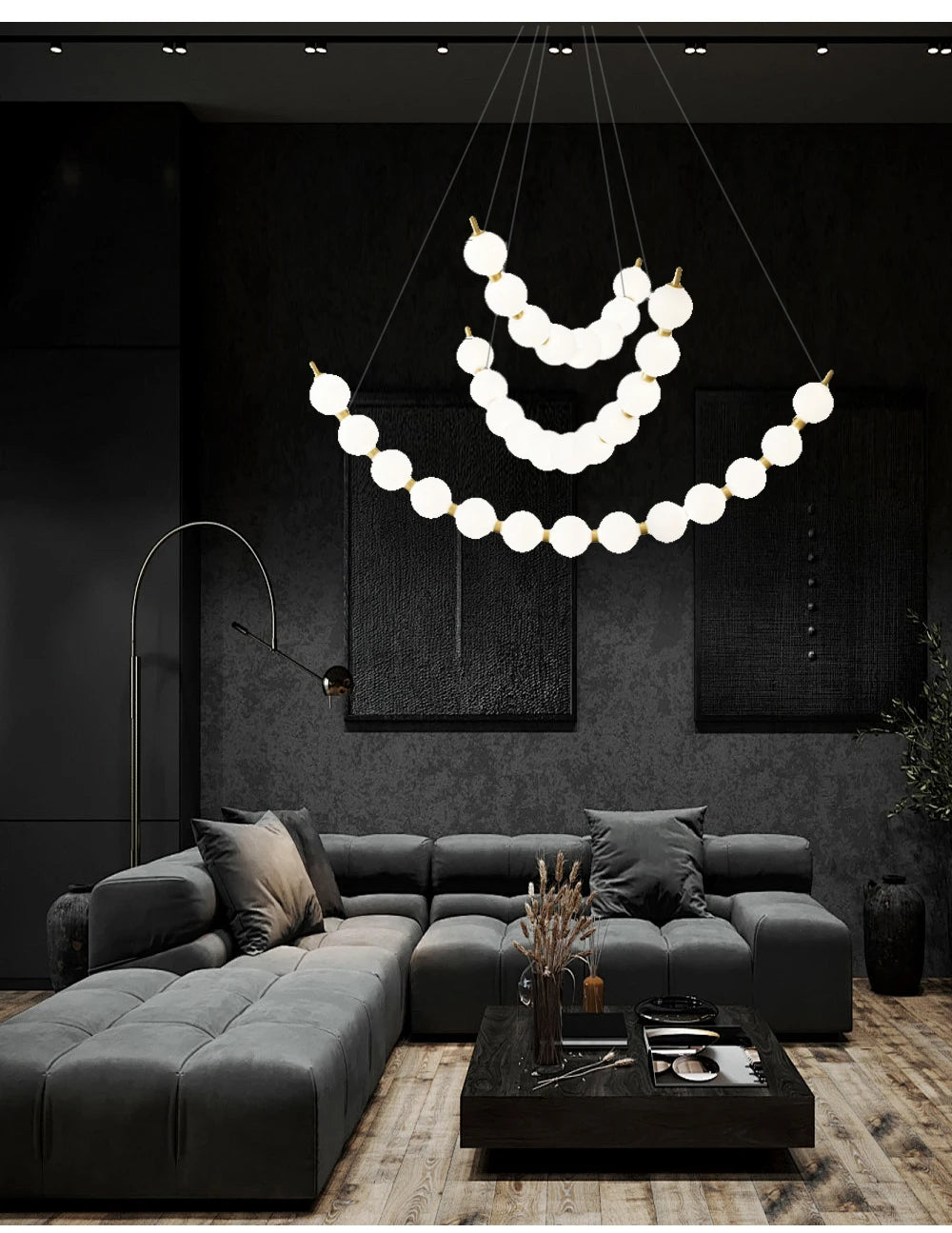 Vera Pearl Spiral Chandelier