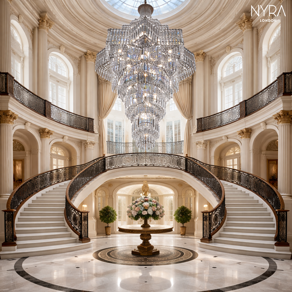 Ethereal Icefall Crystal Chandelier