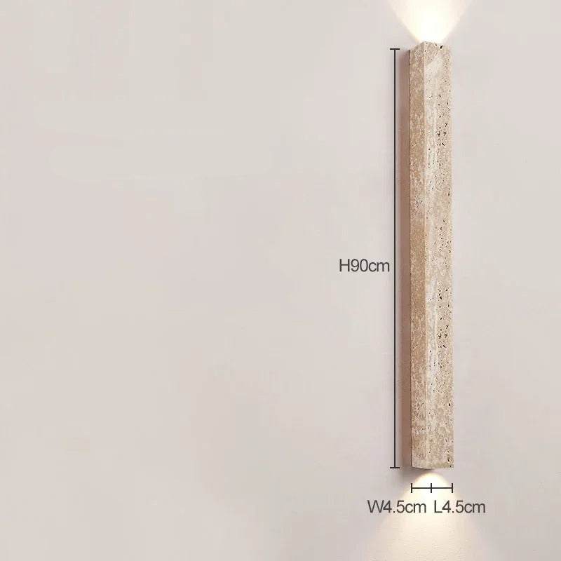 Olivra Travertine Wall Lamp
