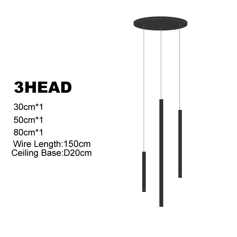 Dorset Staircase Tube Chandelier