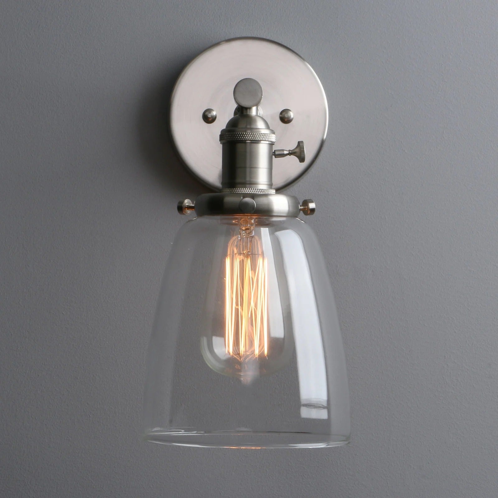 Glassmere Clear Glass Wall Lamp