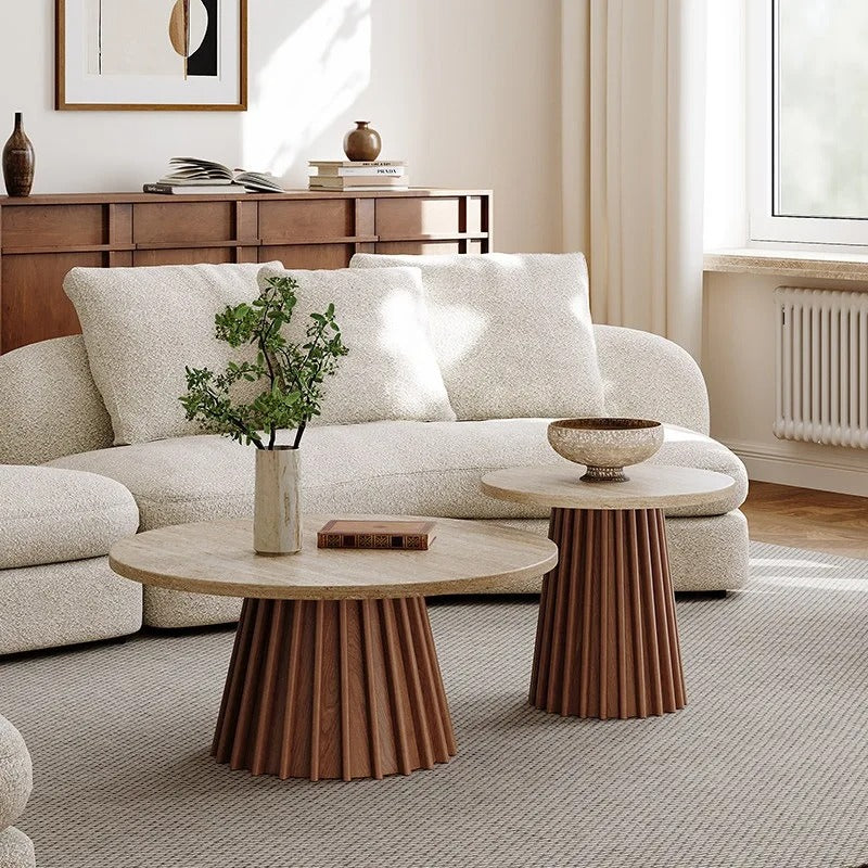 Ovela Travertine Coffee Table