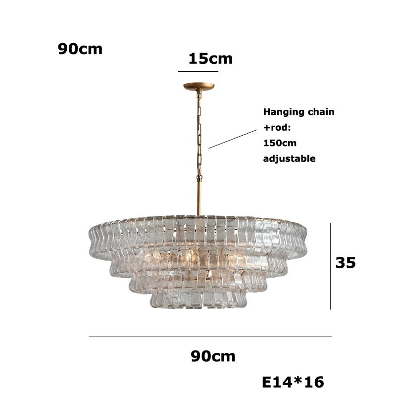 Klaro Glass Chandelier
