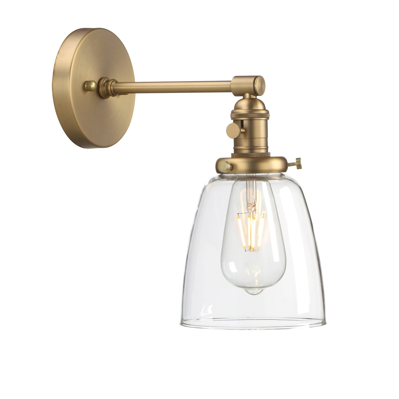 Glassmere Clear Glass Wall Lamp