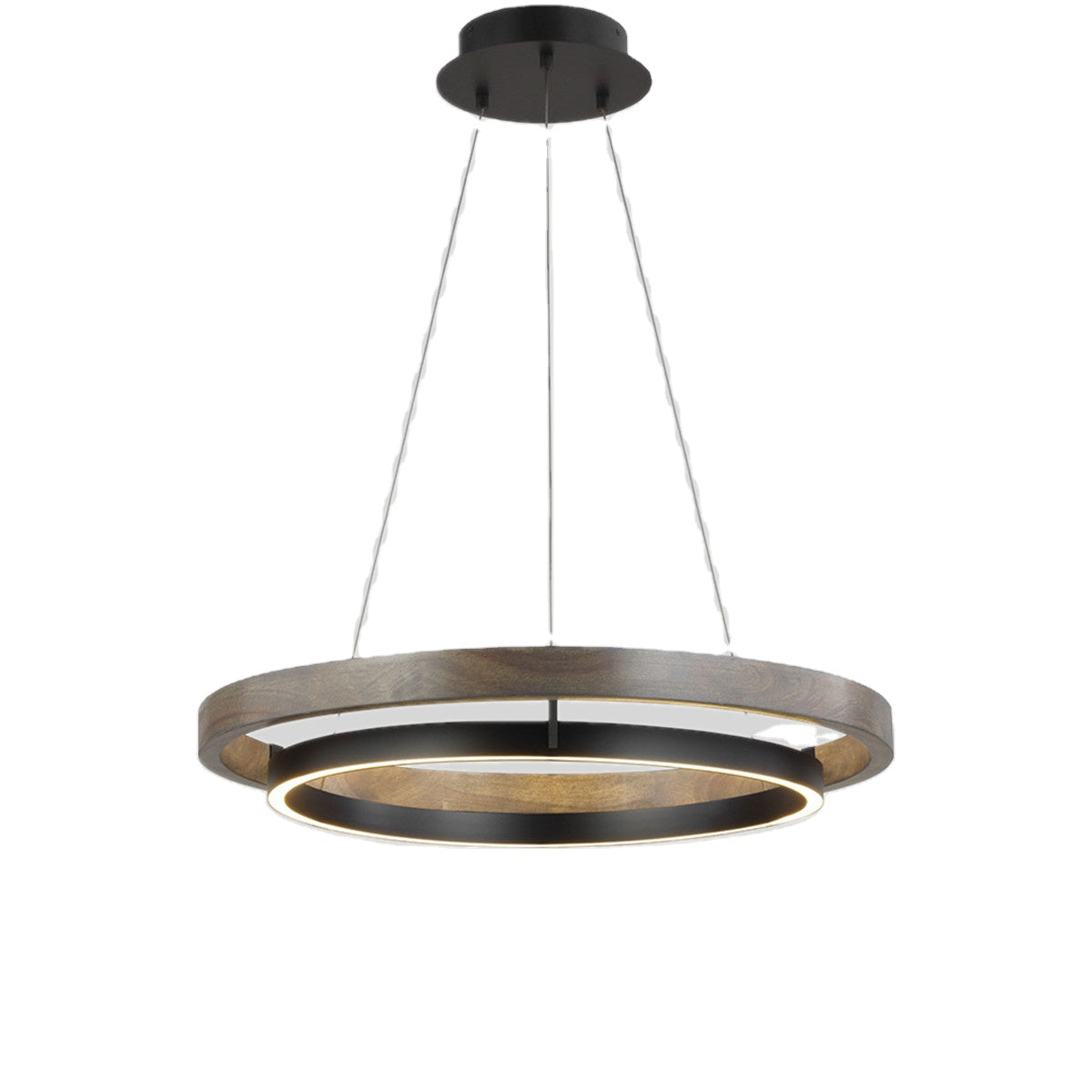 LOVO Circular Wood Grain Chandelier