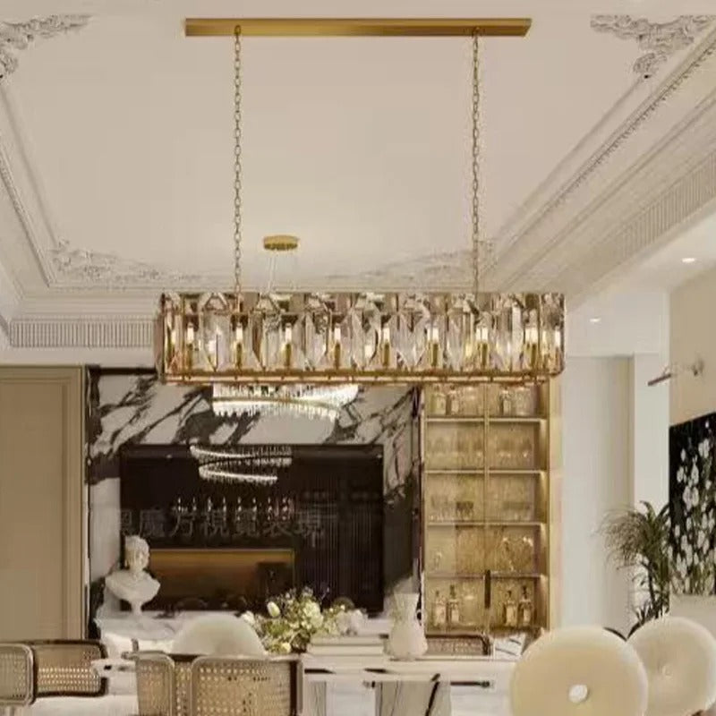 Lucent Crystal Rectangular Chandeliers