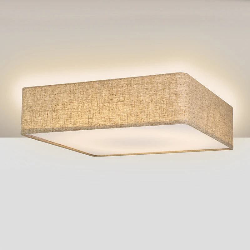 Minimalist Fabric Drum Ceiling Light