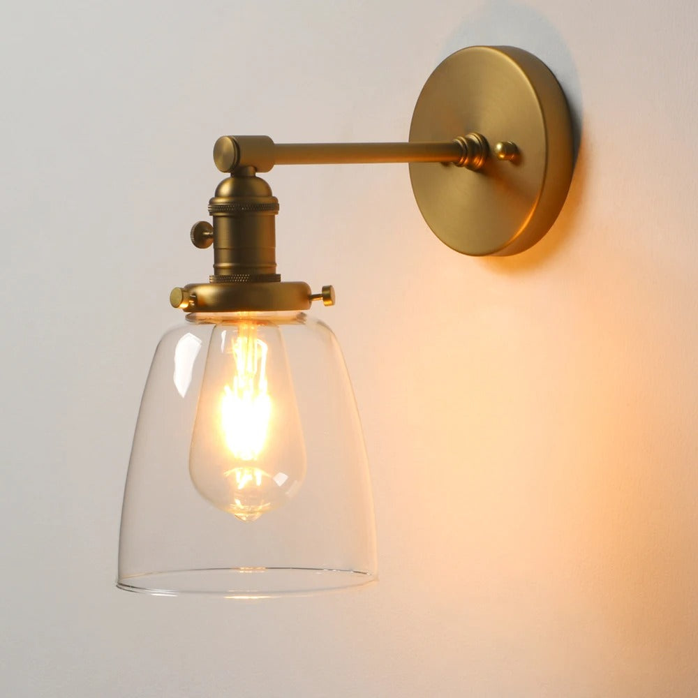 Glassmere Clear Glass Wall Lamp