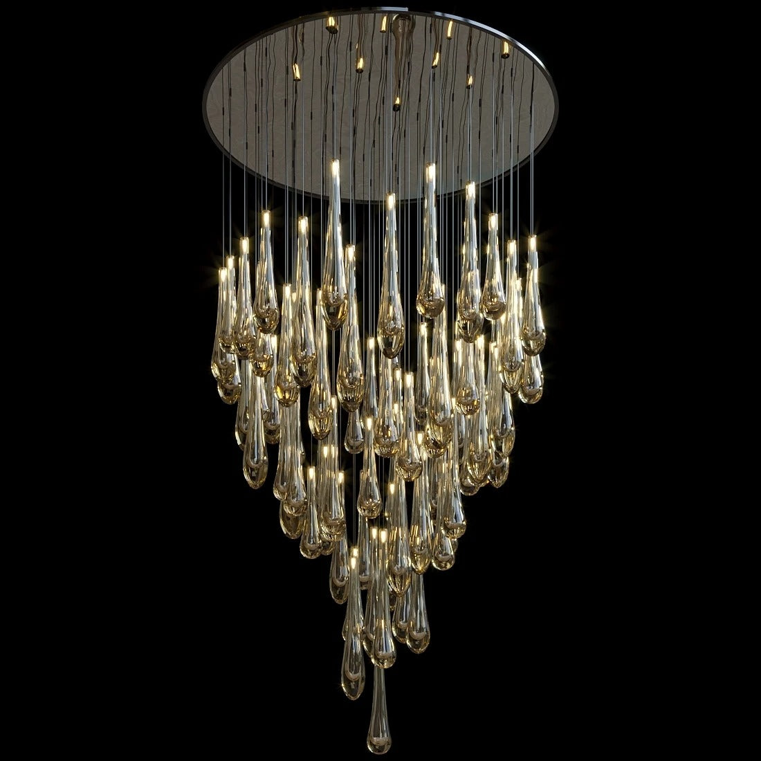 Luminic Water Drop Crystal Chandelier