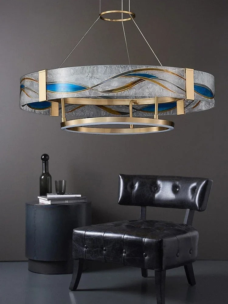 LOVO Enamel Round Chandelier