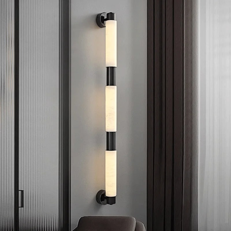 Alvessa Tube Alabaster Wall Lamp