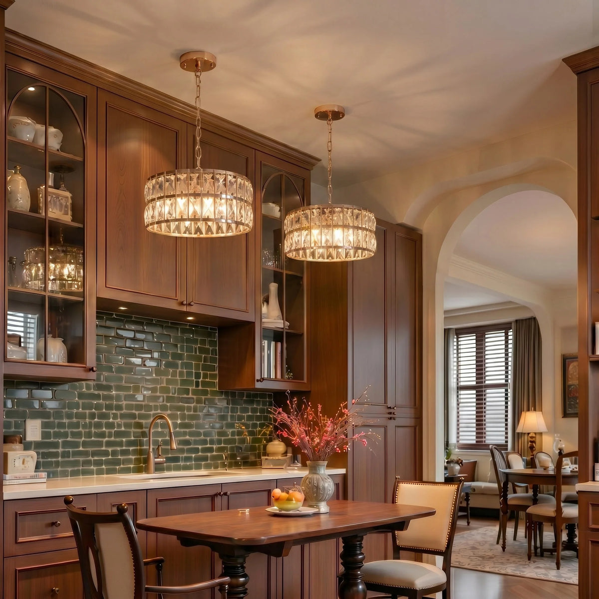 Rosalux Crystal Chandelier