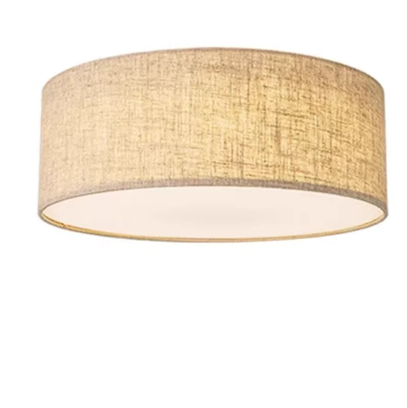 Minimalist Fabric Drum Ceiling Light