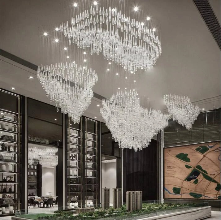 Luminic Water Drop Crystal Chandelier