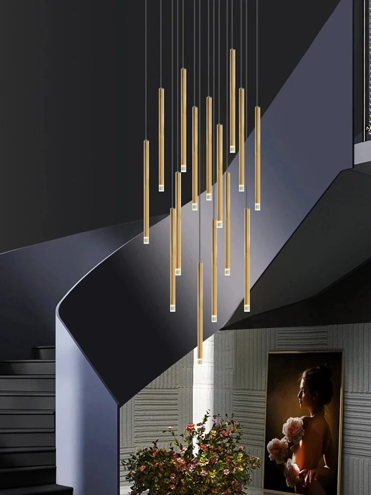 Dorset Staircase Tube Chandelier