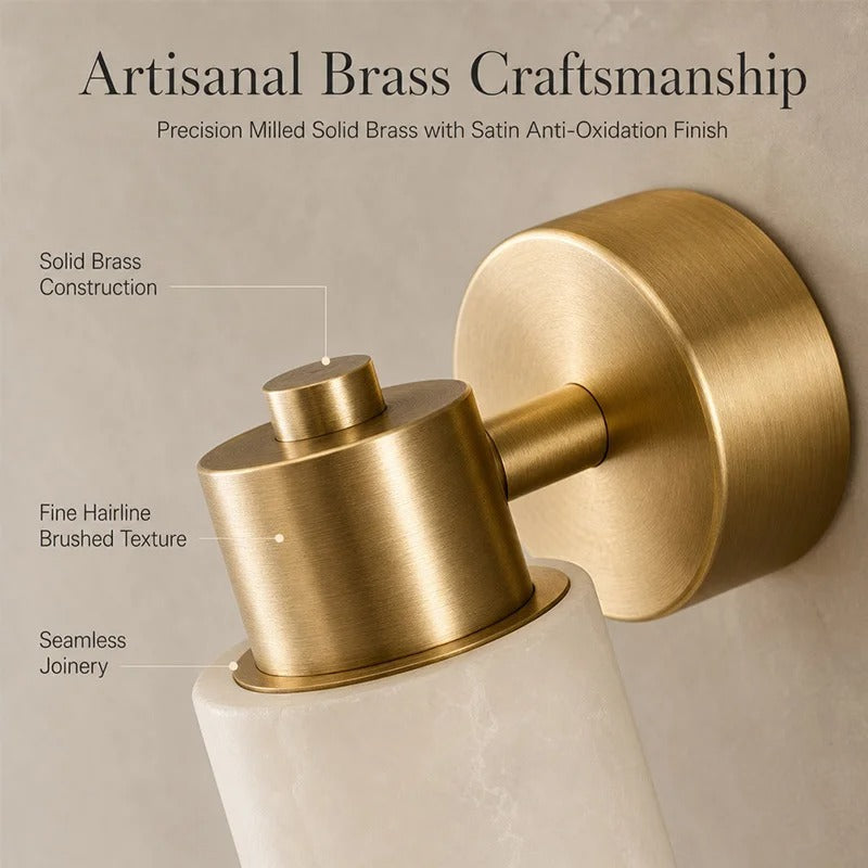 Alvessa Tube Alabaster Wall Lamp