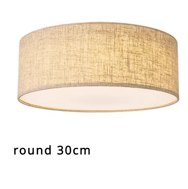 Minimalist Fabric Drum Ceiling Light