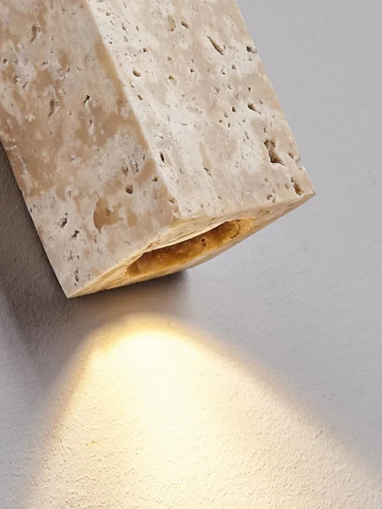 Olivra Travertine Wall Lamp