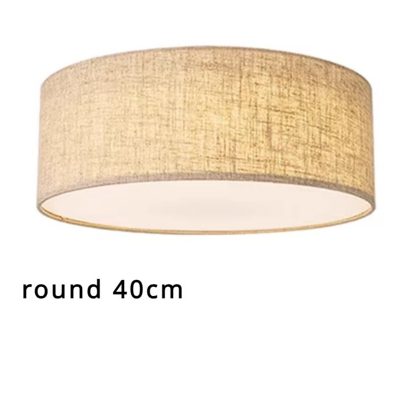 Minimalist Fabric Drum Ceiling Light