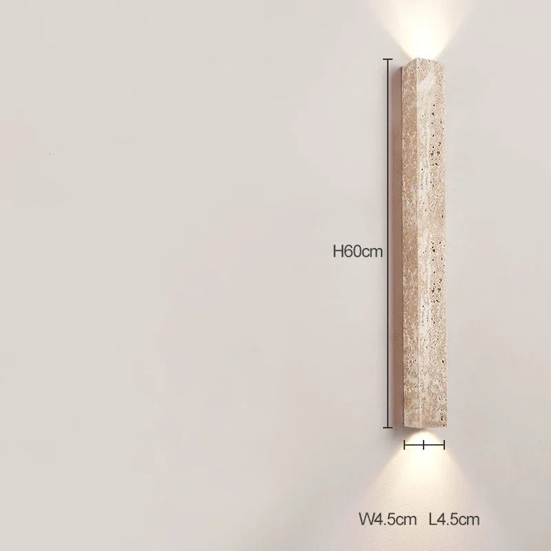 Olivra Travertine Wall Lamp