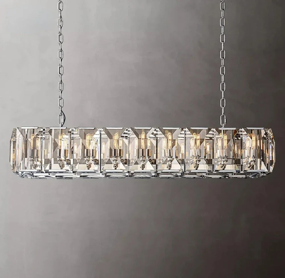 Lucent Crystal Rectangular Chandeliers