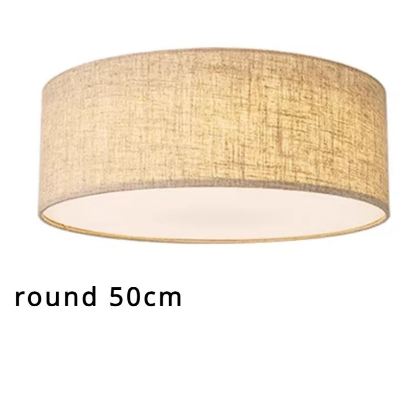 Minimalist Fabric Drum Ceiling Light