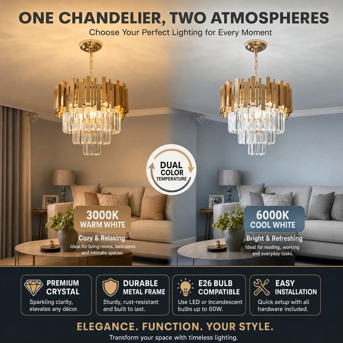 Prismica Crystal Chandelier