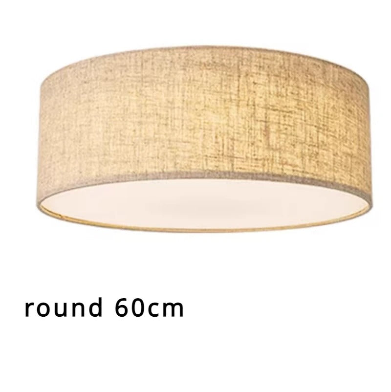 Minimalist Fabric Drum Ceiling Light