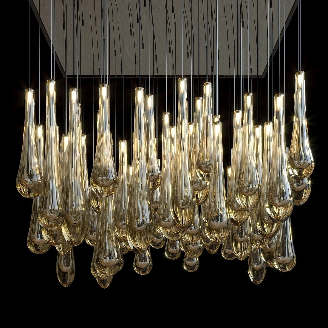Luminic Water Drop Crystal Chandelier