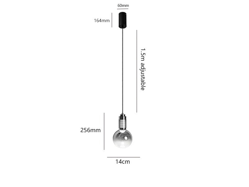 RAFFA Glass Pendant Light