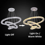 Armani Crystal ring pendant chandelier
