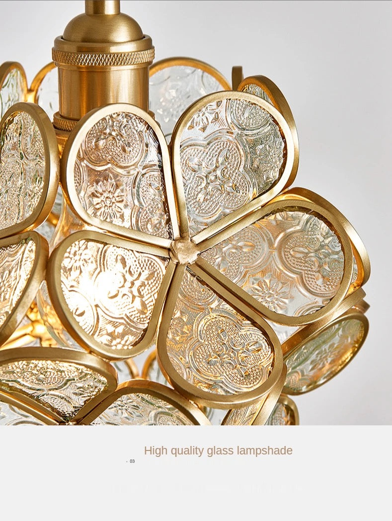 NYRA Flower Glass Pendant