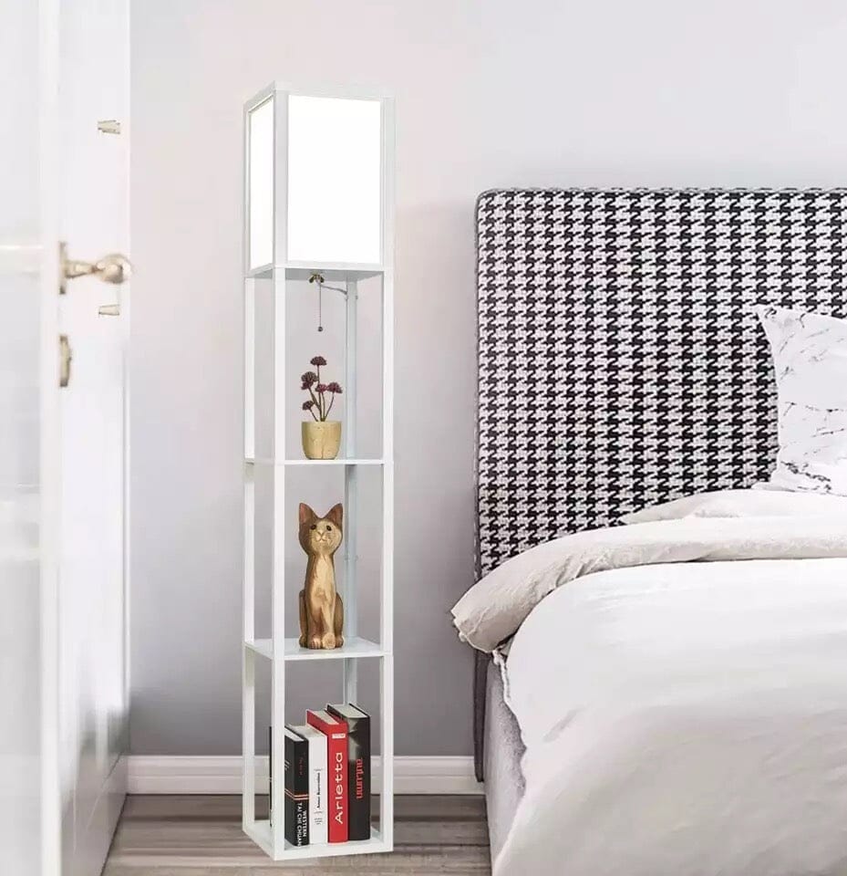 Floor Lamp With Shelves