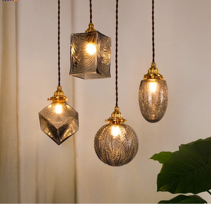 Glass pendant table lamp deals