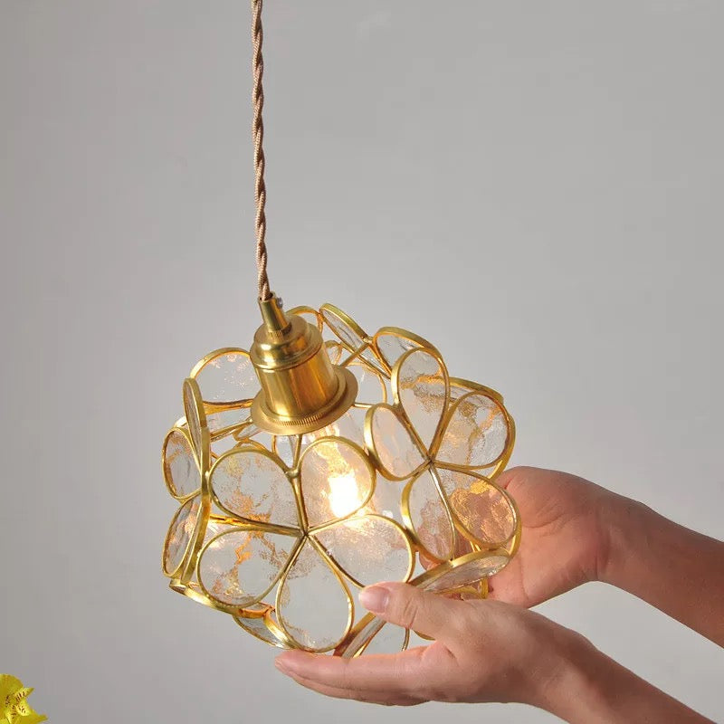 NYRA Flower Glass Pendant