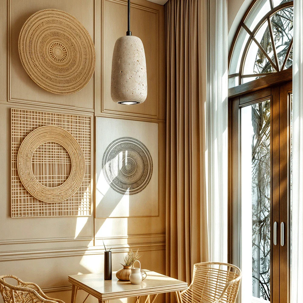 Boho Light Fixtures | Bamboo, Rattan & Woven Pendant Lights - NYRALONDON