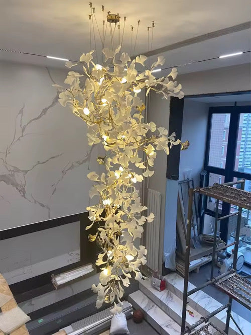 Ginkgo Leaf Chandelier