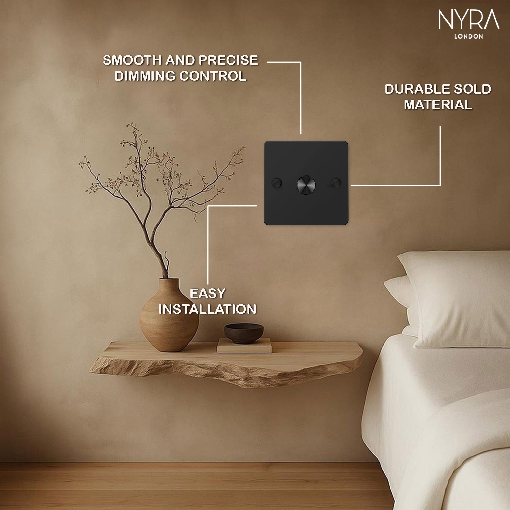 NYRA Customisable Dimmer Switches