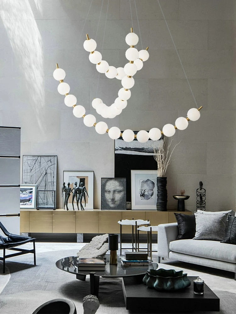 Vera Pearl Spiral Chandelier