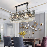 Charzetta Crystal Black Chandelier