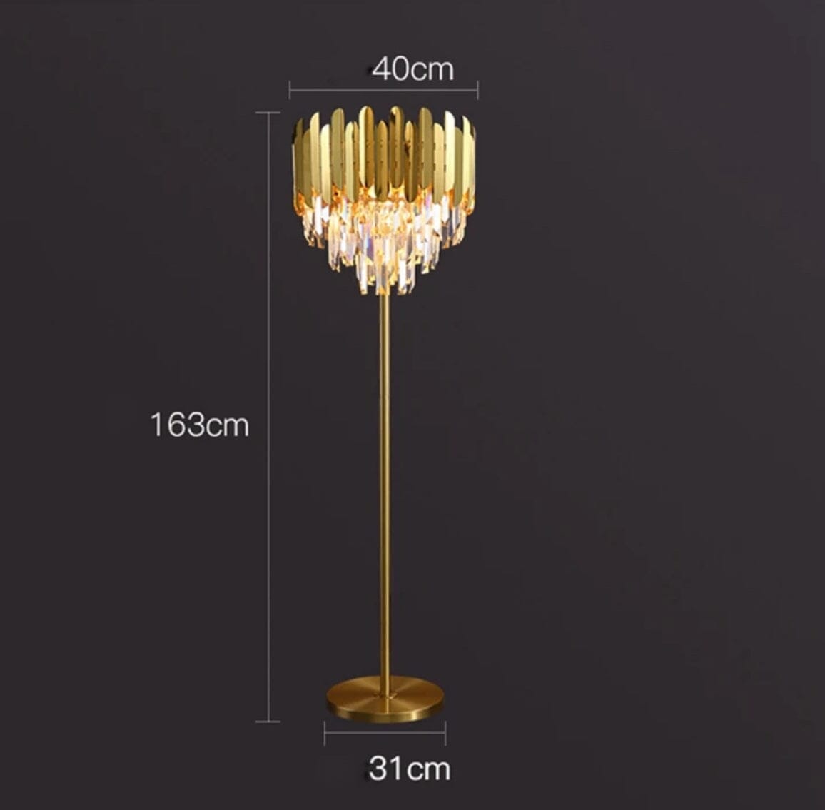 Ivy Crystal Floor & Table Lamp